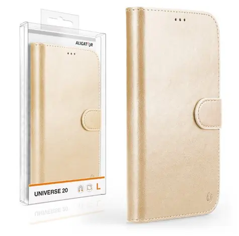 Aligator Pouzdro UNIVERSE 20 / velikost L (150*72) / zlatá
