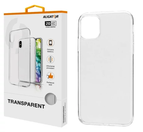 Aligator Pouzdro TRANSPARENT Apple iPhone 12/12 Pro