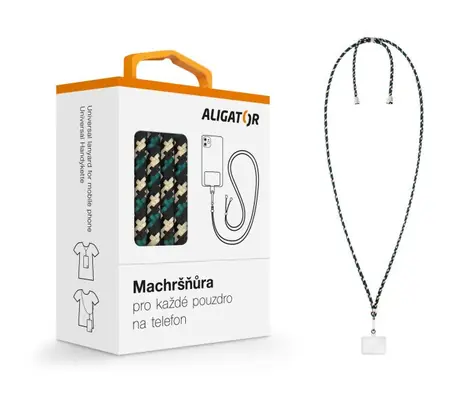 Aligator UNI šňůrka Machršňůra pro mob. tel. / maskáčová