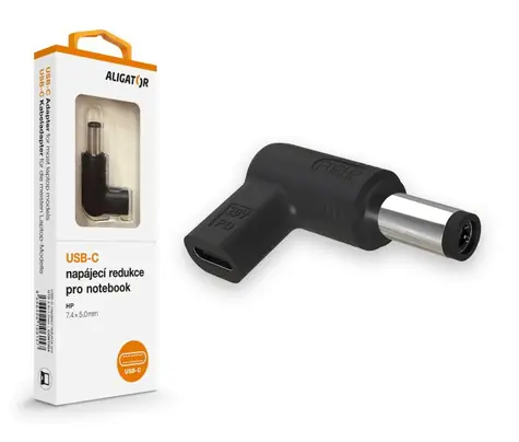 Aligator USB-C napájecí redukce 7.4 x 5.0 mm pro notebooky HP