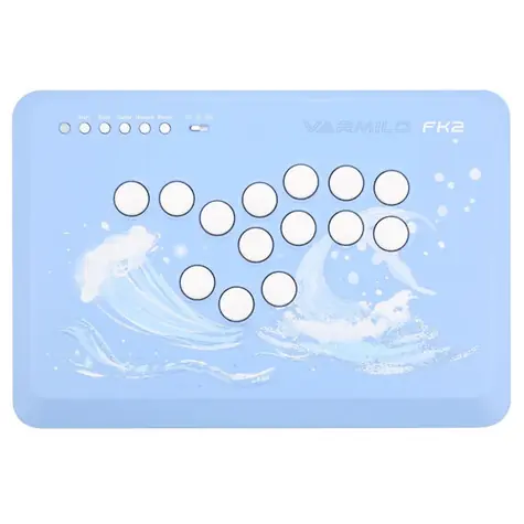 Varmilo FK2 Arcade Controller Sea Melody / Arkádový herní ovladač pro PC / 14 tlačítek / USB 
