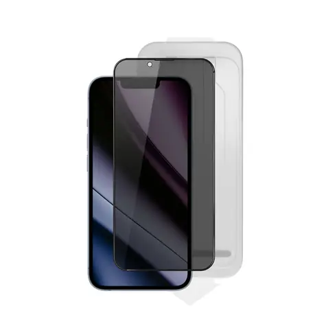 Epico Privacy Glass 3D Ultra-široké krytí ochranné sklo s aplikátorem proti prachu pro Apple iPhone 13/13 Pro/14/16e