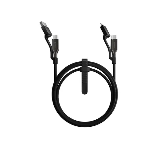 Nomad Universal Pletený Kevlar Kabel USB-C 240W 1.5m černá / Micro-USB(M) / USB-A(M) / USB-C(M) 