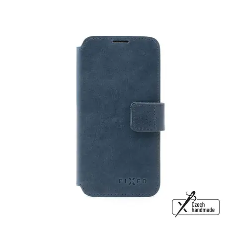 FIXED Kožené pouzdro typu kniha ProFit pro Apple iPhone 16e modré