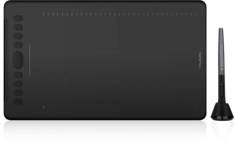 Huion H1161 černá / Grafický tablet / 279,4 x 174,6 mm / 5080 LPI / 8192 úrovní tlaku / 12 program. tlačítek 