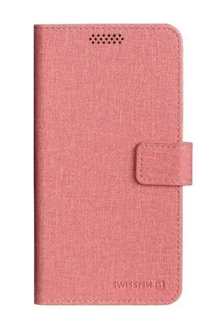 SWISSTEN LIBRO UNI BOOK II pouzdro L růžová / 150 x 71 mm