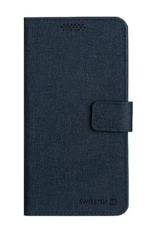 SWISSTEN LIBRO UNI BOOK II pouzdro XL tmavě modrá / 158 x 80 mm