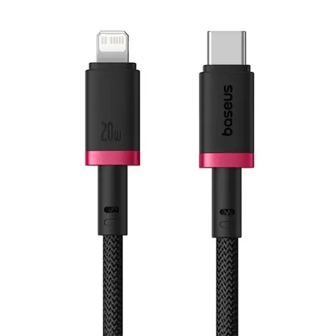 Baseus Dura (P10377800U01-01) Rychlonabíjecí kabel USB-C/Lightning 20W 1m černo-šedá