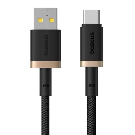Baseus Dura (P10377802U01-00) Rychlonabíjecí kabel USB-A/USB-C 60W 1m černo-zlatá