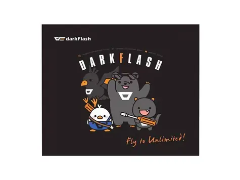 darkflash Gaming Mouse Pad černá / herní podložka pod myš / 30x25cm