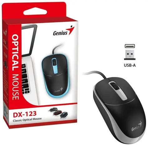 Genius DX-123 černo-šedá / drátová / 1200 dpi / USB