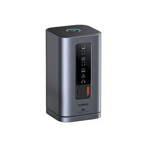 Baseus Spacemate 11v1 Dokovací stanice šedá / USB-C / 2x USB-A / 3x HDMI / PD