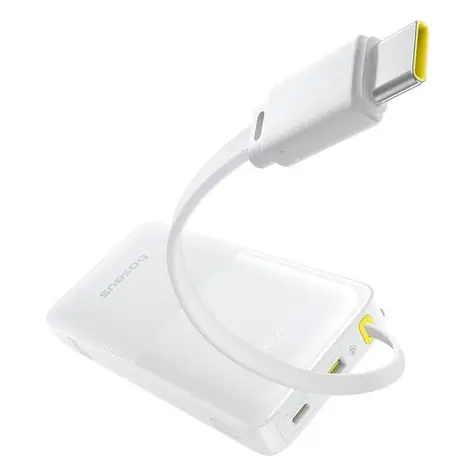 Baseus Bipow 2 10000mAh 20W bílá / Powerbanka / USB-A / USB-C