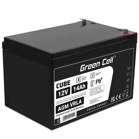 Green Cell VRLA AGM 12V | 4.2A / zabezpečovací | solární | protipožární systémy