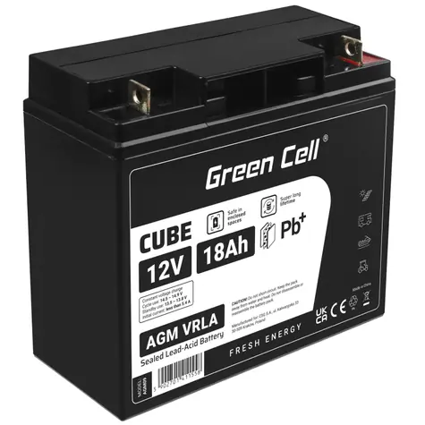 Green Cell VRLA AGM 12V | 5.4A | 18Ah