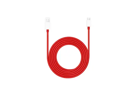 OnePlus Warp Charge Datový kabel USB-A - USB-C 1.5m červená