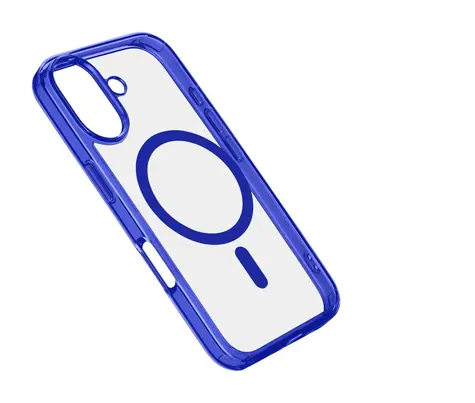 Cellularline Zadní kryt Iconic Mag s podporou Magsafe pro Apple iPhone 16 čirý / tmavě modrý