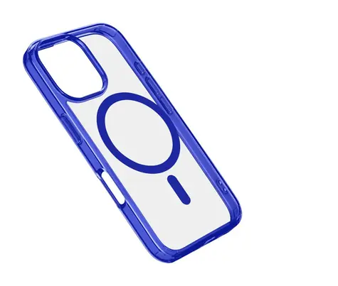 Cellularline Zadní kryt Iconic Mag s podporou Magsafe pro Apple iPhone 16 Pro čirý / tmavě modrý