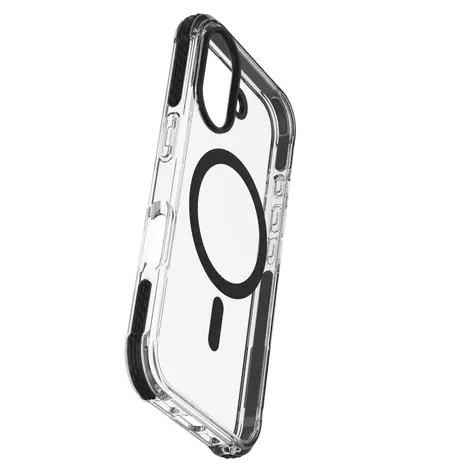Cellularline Ochranný kryt Tetra Force Strong Guard Mag s podporou Magsafe pro Apple iPhone 16 transparentní