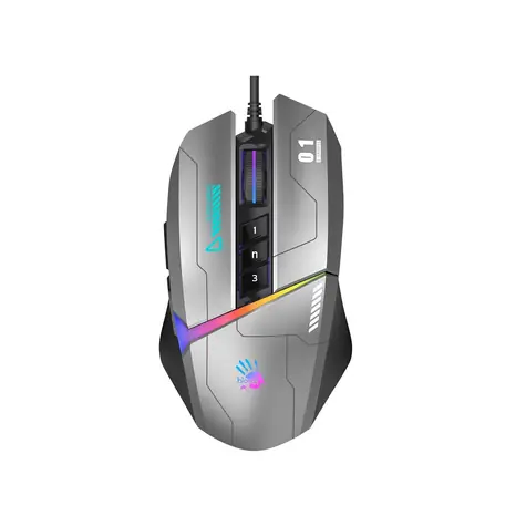 A4tech Bloody Myš W60 Max Activated šedá / Herní myš / 12000DPI / 8 tlačítek / USB / 1.8 m