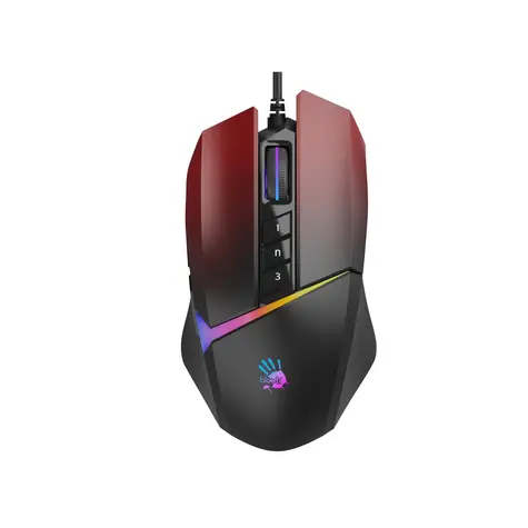 A4tech Bloody Myš W60 Max Activated černo-červená / Herní myš / 12000DPI / 8 tlačítek / USB / 1.8 m