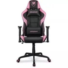 COUGAR Armor Elite Eva černo-růžová / Herní židle / nastavitelná / syntetická kůže / pojezd. kolečka / nosnost 120 kg 