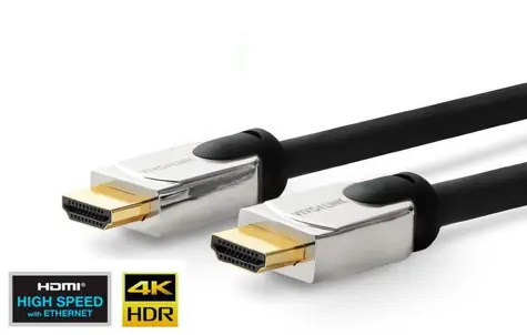 Vivolink PROHDMIHDM10 Propojovací kabel HDMI 2.0 4K60Hz 10m stříbrno-černá / 2x HDMI (M)