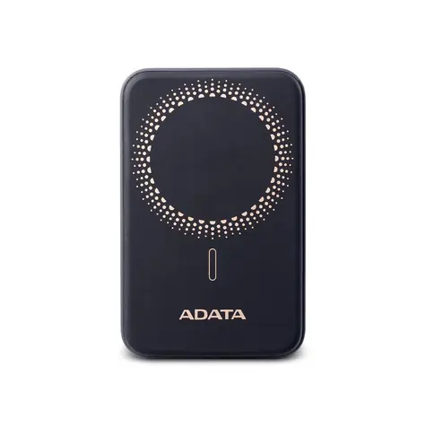 ADATA R100 MAGNETIC Power Bank černá / 10000mAh / 18W / USB-A + USB-C