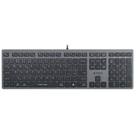 A4tech FX50 šedá / Drátová klávesnice / membránová / USB / CZ+SK layout