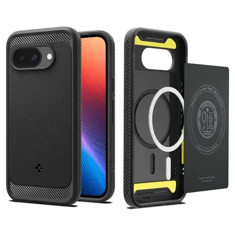 Spigen Rugged Armor MagSafe ochranný kryt pro Google Pixel 9a matte black