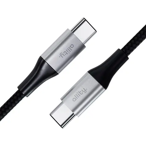 Allity AUC-02 Datový kabel USB-C/USB-C 1m 100W černá