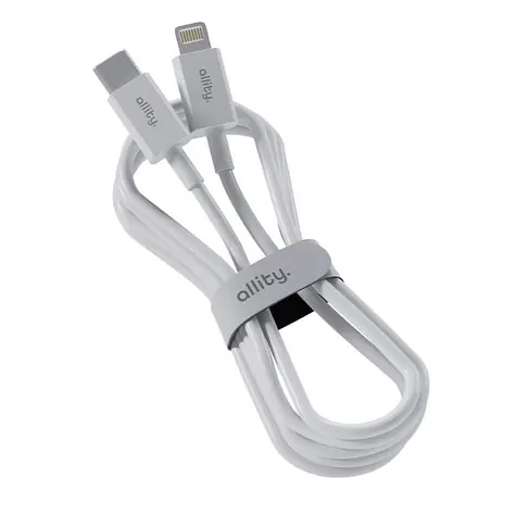 Allity AUC-03 Datový kabel USB-C/Lightning 1m 27W bílá