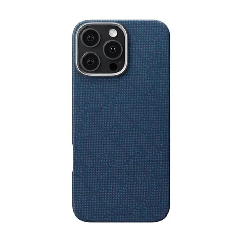 Pitaka Tactile Woven Case PTK Dark Blue ochranný kryt pro iPhone 16 Pro Max modrá