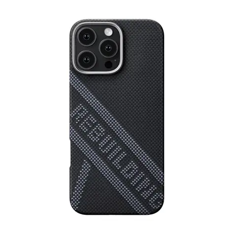 Pitaka Tactile Woven Case Re-TROS Rebuilding ochranný kryt pro iPhone 16 Pro Max černá