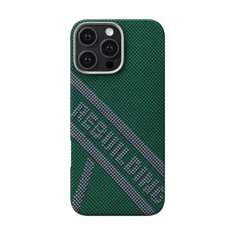 Pitaka Tactile Woven Case Re-TROS Refining ochranný kryt pro iPhone 16 Pro Max zelená