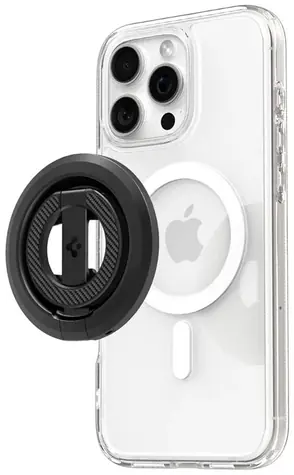 Spigen O-Mag Magnetic MagSafe úchytka/stojánek na telefon černá