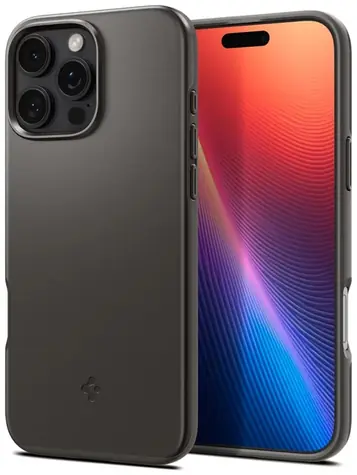 Spigen Thin Fit MagSafe ochranný kryt pro Apple iPhone 16 Pro gunmetal 