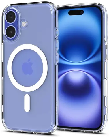 Spigen Ultra Hybrid T MagSafe ochranný kryt pro Apple iPhone 16 čirá