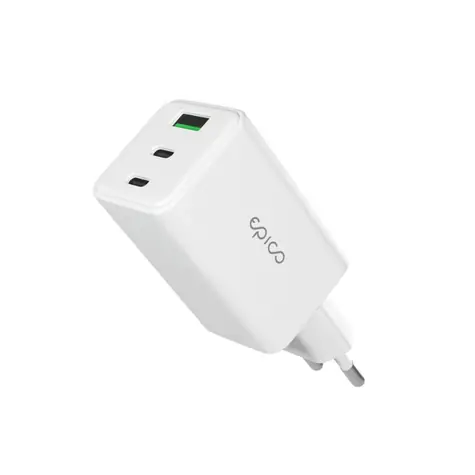 Epico UltraBoost EA40 GaN / 65W / síťový adaptér / bílá / 1x USB-C / 1x USB-A
