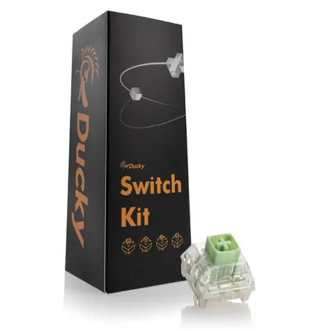 Ducky Kailh Box Jade Switches / mechanické / 3-Pin / 'clicky' / MX-Stem / 50g / jade / 110 kláves