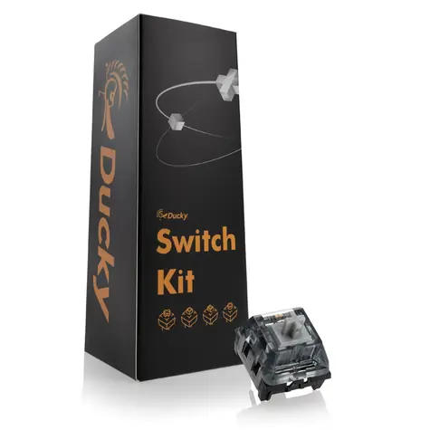 Ducky Kailh Super V2 Speed Silver Switches / mechanické / 3-Pin / lineární / MX-Stem / 38g / stříbrná / 110 kláves