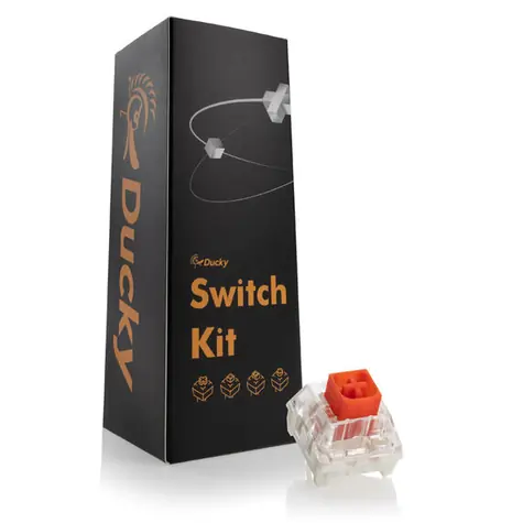 Ducky Kailh Box Red Switches / mechanické / 3-Pin / lineární / MX-Stem / 45g / červená / 110 kláves