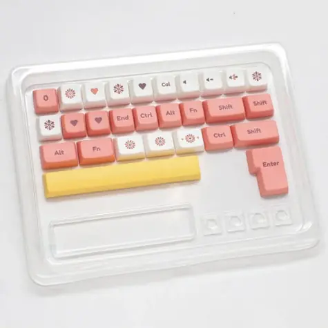 Ducky Daisy Dye sublimační set / PBT / ANSI-US-Layout / 133 kláves