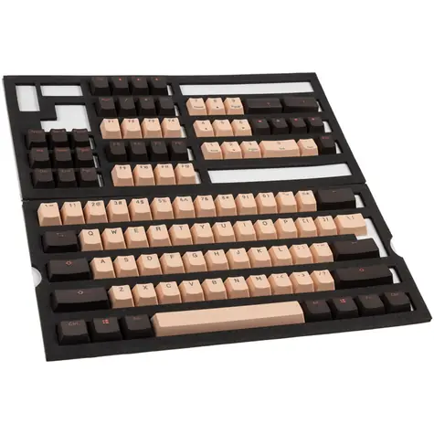 Ducky Rosa Double-Shot Keycap Set / PBT / US Layout / růžová / 108 kláves