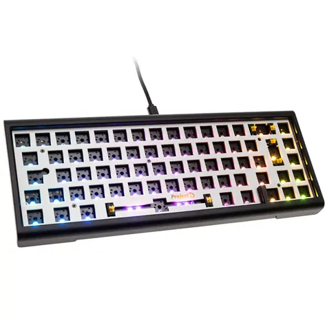 Ducky Tinker 65 Barebone Gaming-Tastatur / RGB / ISO / černá / DE