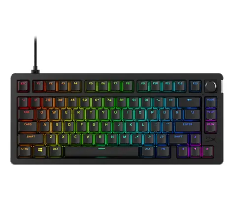 HyperX Alloy Rise 75 / Mechanická herní klávesnice / HyperX Red / US / RGB LED podsvícení / anti-ghosting