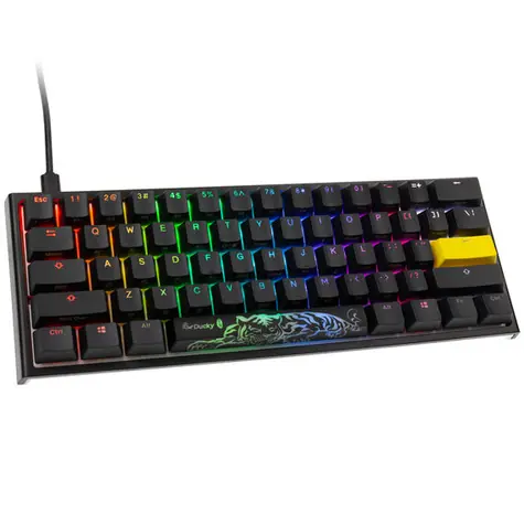 Ducky One 2 Pro Mini Cherry MX-Black černá / herní klávesnice / podsvícená / drátová USB-C / US