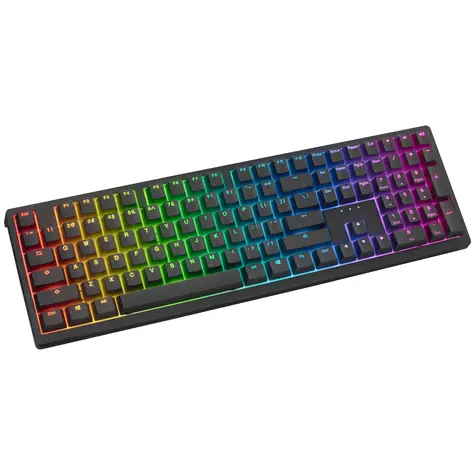 Ducky Zero 6108 Cherry MX2A-Speed-Silver černá / herní klávesnice / bezdrátová / 2.4 GHz / USB-C / Bluetooth / US