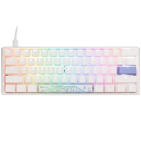 Ducky One 3 Classic Mini Cherry MX-Red bílá / herní klávesnice / podsvícená / mechanická / drátová USB-C / US