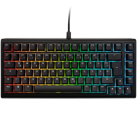 Ducky Tinker 75 Cherry MX-Speed-Silver černá / herní klávesnice / podsvícená / mechanická / drátová USB-C / DE